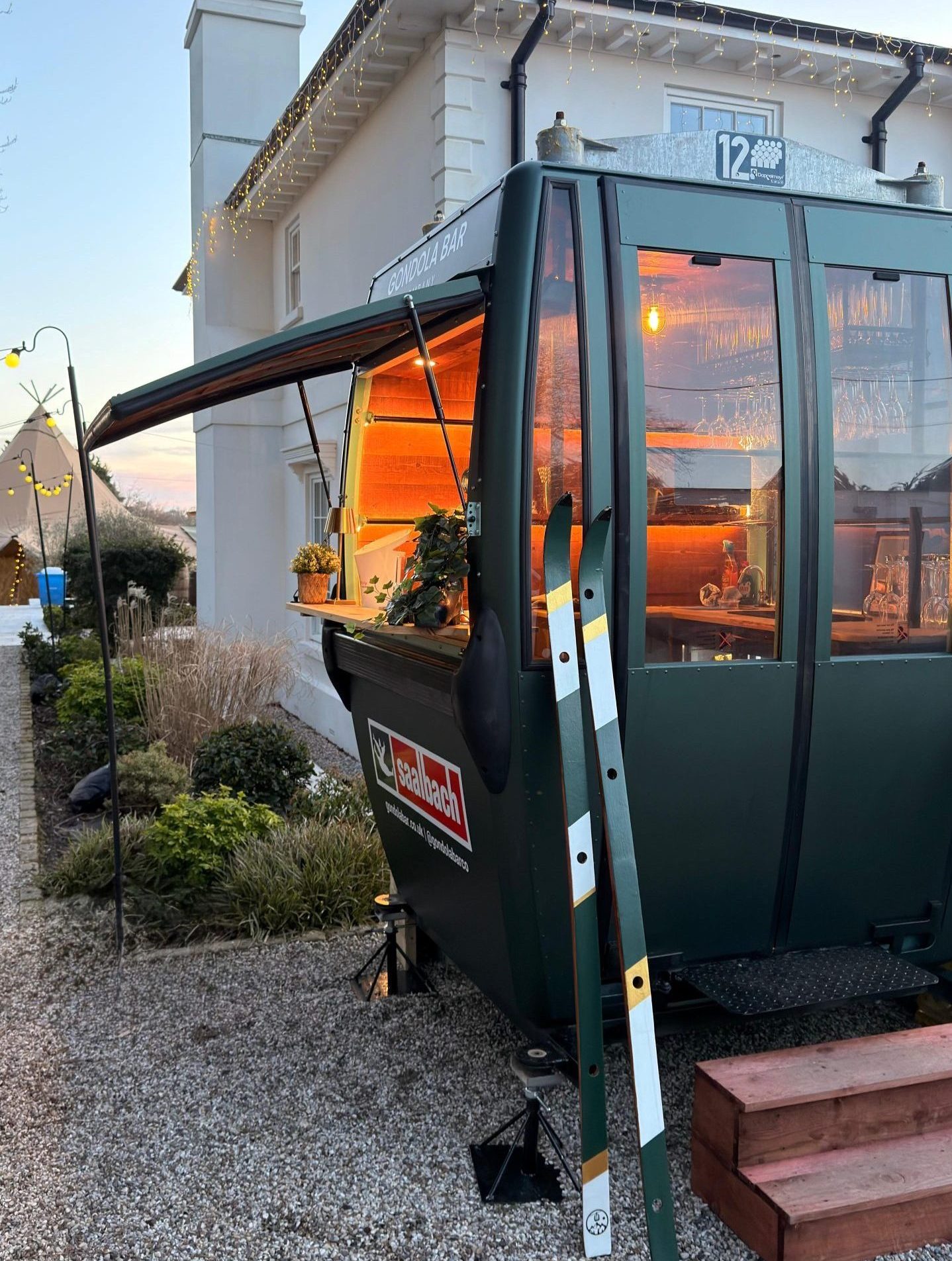 Apres Bar with Ski Shots